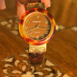 ❤️ Vintage Tortoise Shell Watch